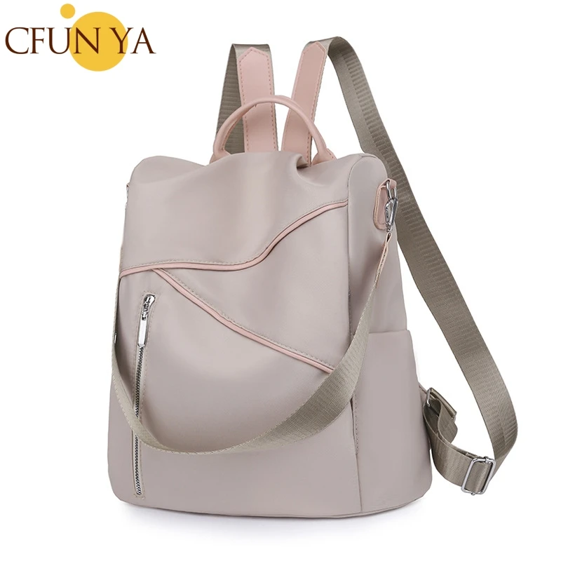 CFUN YA Summer Travel Backpack For Women Oxford Waterproof Kawaii Teen Girls Bag Anti-Theft Schoolbag Female Shoulder Bags