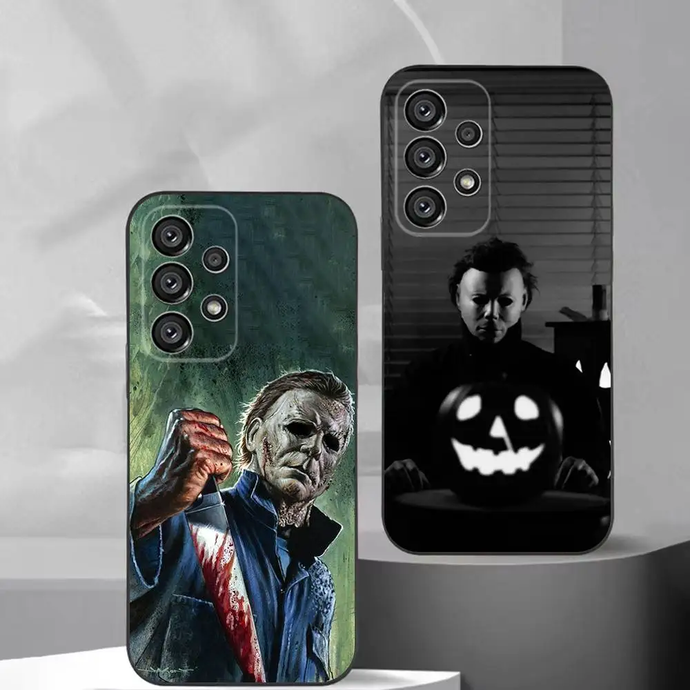 

Horror H-Halloween Michael Myers Phone Case For Samsung S25,S24,S21,S22,S23,S30,Ultra,S20,Plus,Fe,Lite,Note,10,9,5G Black Cover