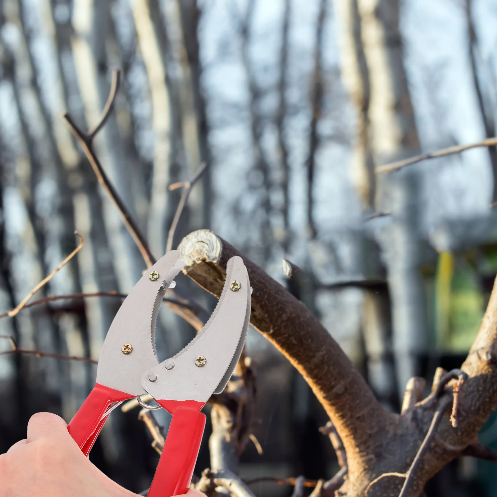 

1pc Fruit Tree Girdling Red Adjustable Pruning Shears Ring Stripping Tool Garden Shovel Spade Fruit Planting