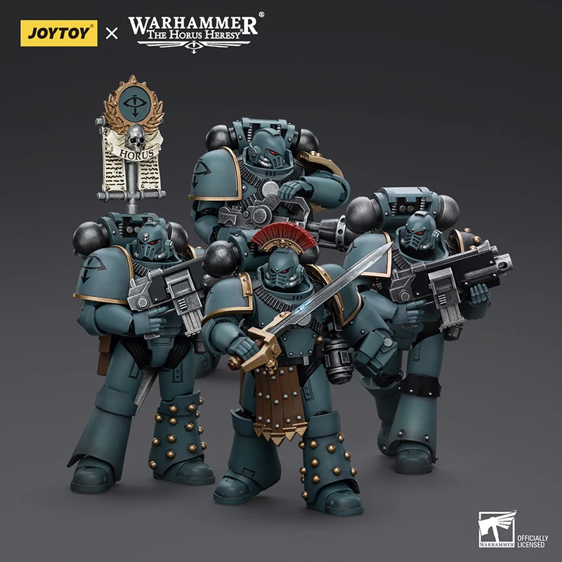 [EN STOCK] JOYTOY Warhammer 30k 1/18 figurine Sons of Horus MKVI escouade tactique légion Praetor Anime modèle militaire jouets