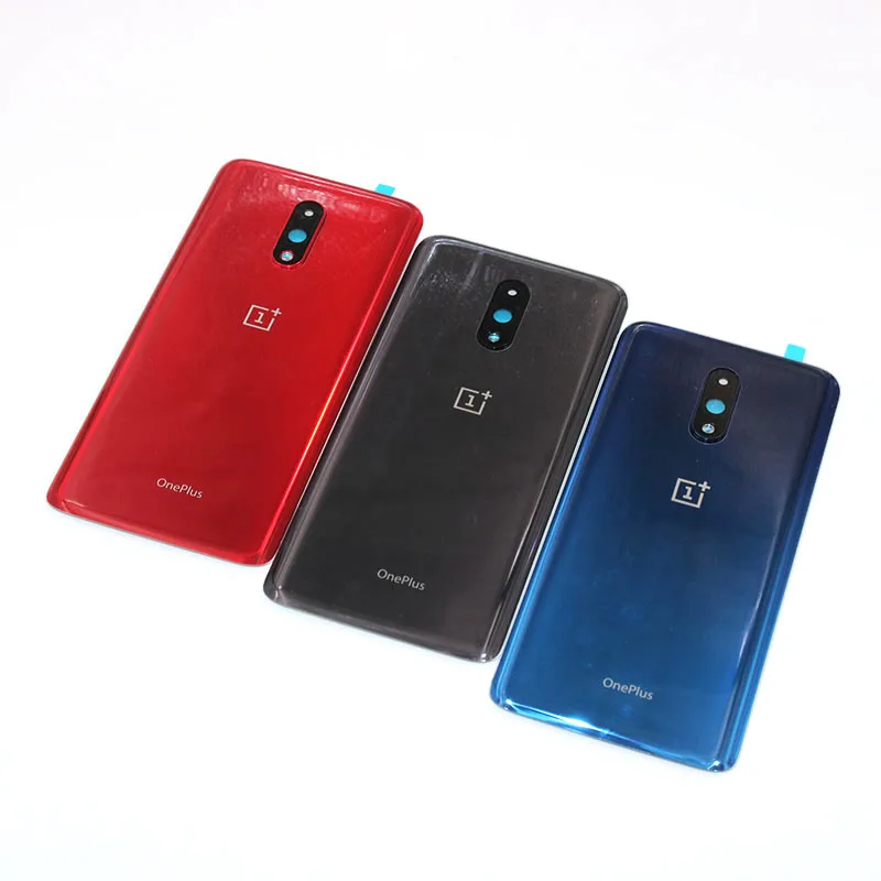 

Original Back Glass Cover For Oneplus 7 5G 1+7 GM1903 Battery Case Rear Door Housing Lid Panel Shell Repair Parts +Camera Lens