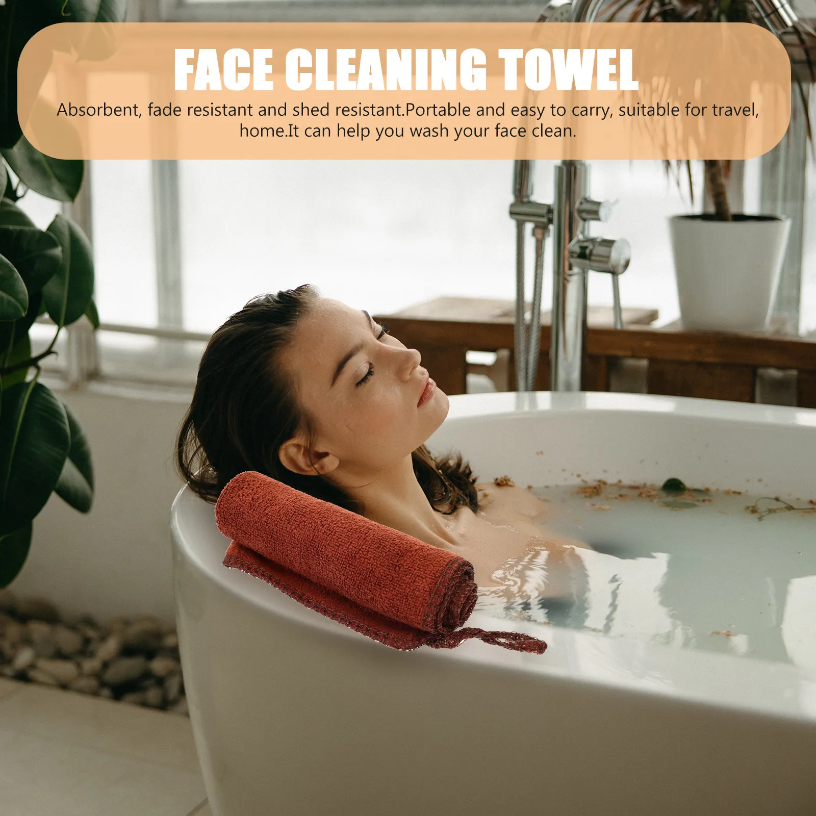 

Набор из 4 отшелушивающих полотенец для умывания лица: премиум-класс, нетканые, гипоаллергенные, впитывающие, устойчивые к выцветанию, для путешествий и домашнего использования, квадратные