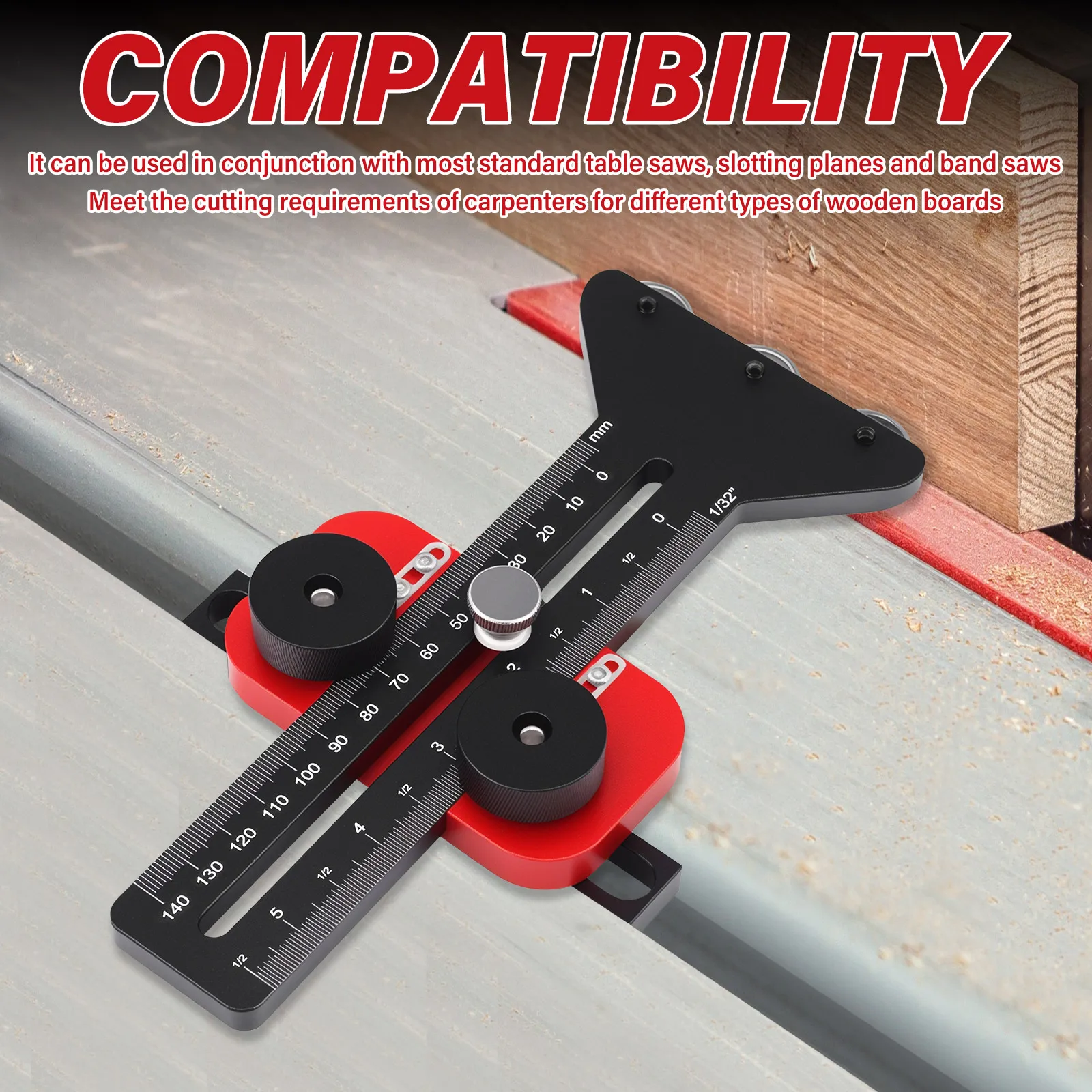 3 Prowadnice do cięcia cienkich pasków na pilce stołowej, szybki i bezpieczny prowadnik do precyzyjnego cięcia wąskich pasków, narzędzia do obróbki drewna