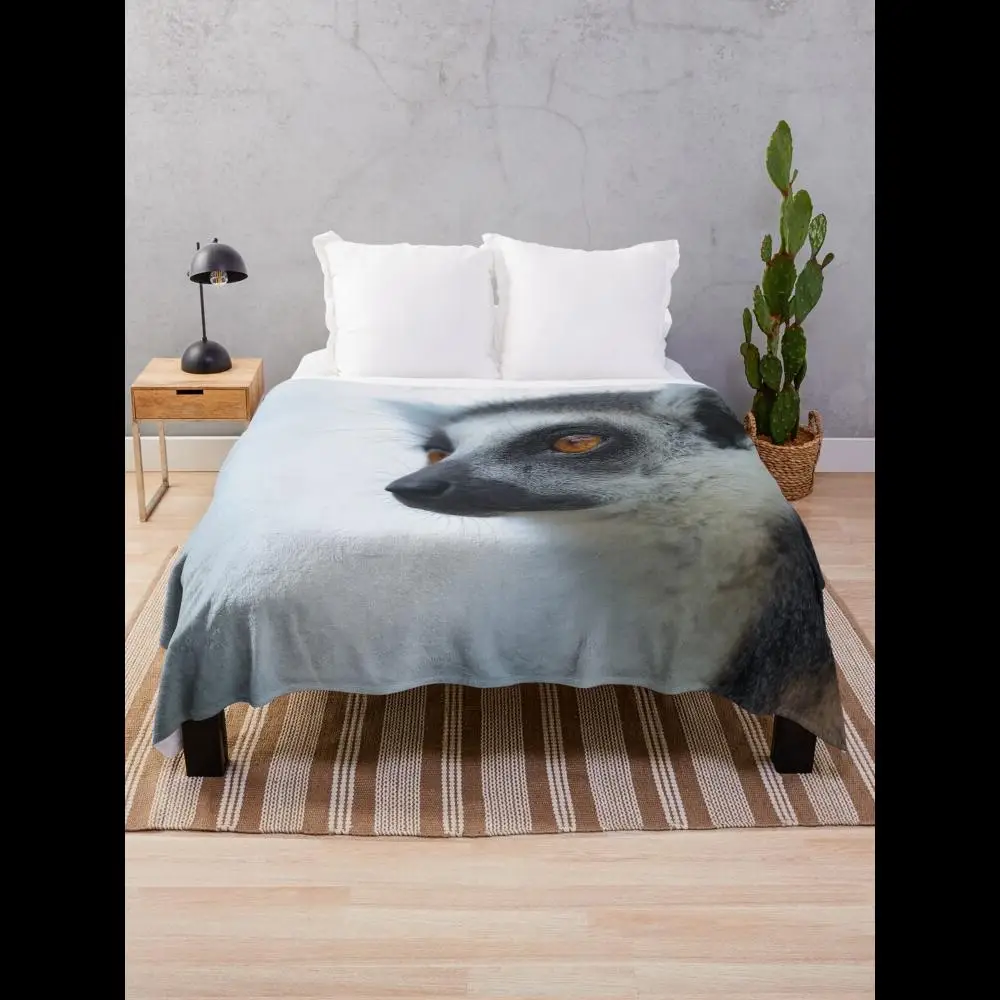 

Lemur портретное одеяло для фотосъемки дикой природы для уютного домашнего декора