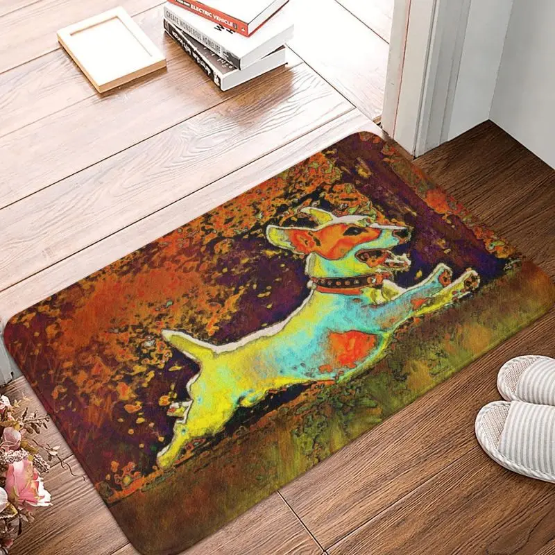 

Коврик для входной двери Джек-Рассел-терьер, противоскользящий