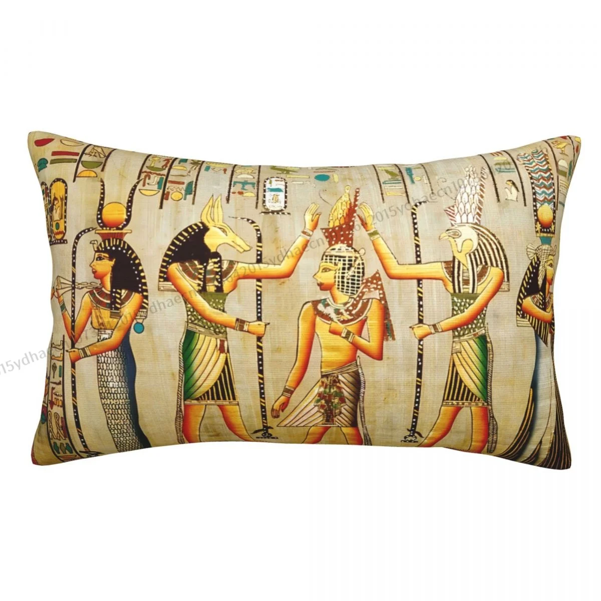 Egyptian Eye Of Horus In Circular Pattern Pillow Case Cushion Covers Home Sofa Chair Decorative Backpack Covers