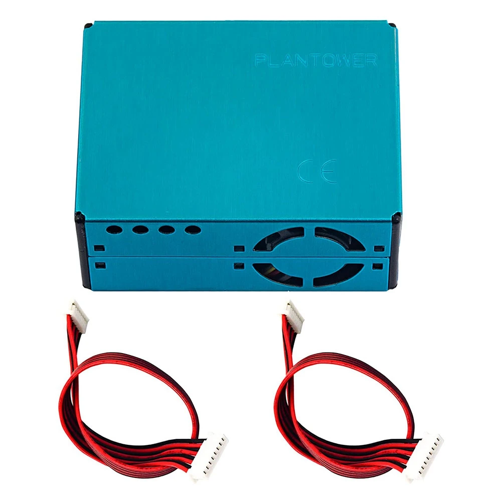 

B30C-PMS5003 PM2.5 PM10 Датчик обнаружения качества Цифровая концентрация частиц Лазерный датчик Датчик пыли Модуль монитора Синий