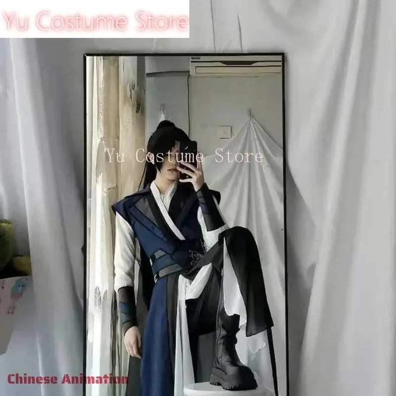 En Stock, serie de antigüedades de televisión chinas 2Ha Immortality Mo Ran, disfraz de Er Ha para hombres y mujeres, accesorio de MoRan Cos, regalo de cumpleaños