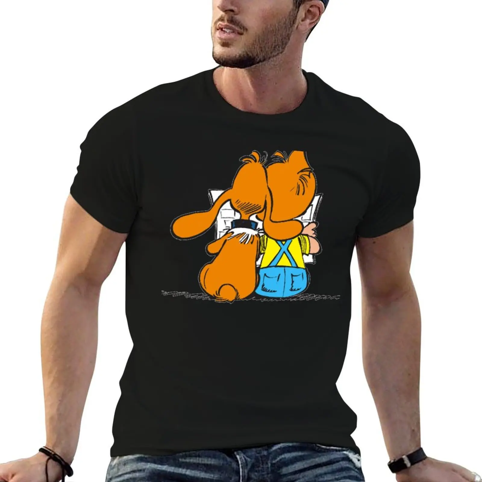 

Billy and buddy & Boule et Bill T-Shirt funny t shirts dark humor t shirts for man cotton T-Shirt