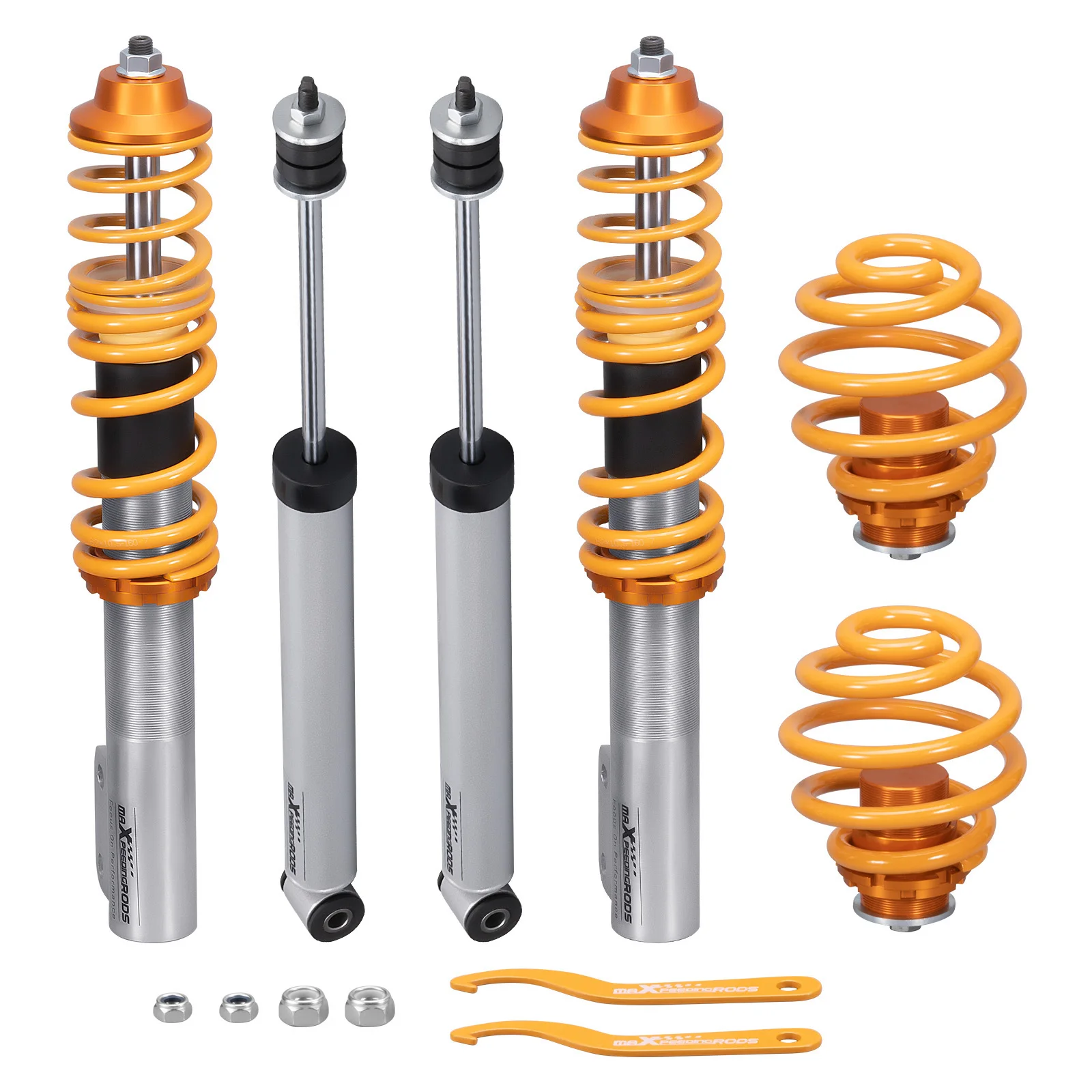 4pcs Coilovers for Renault Clio BB Mk2 Coilover Suspension Kit 1998-2005, Shock Absorber