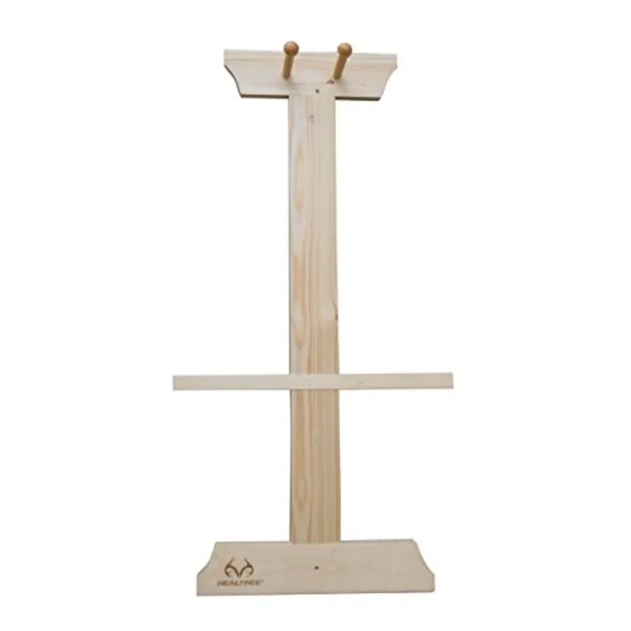 Rush Creek Creations Rack de exibição de arco e flecha montado na parede para caça e acessórios de tiro com arco Suporte de besta de árvore real e