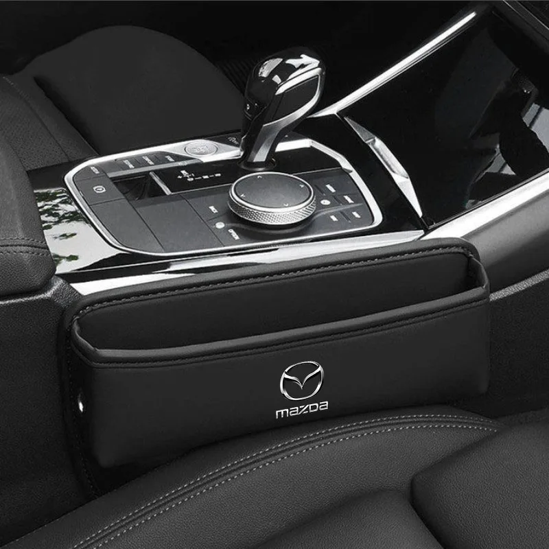 Car Seat Organizer Leather Crevice Storage Box Car Accessories for Mazda 3 6 5 Atenza CX3 MX5 CX5 Axela CX30 CX9 Demio RX7 CX7