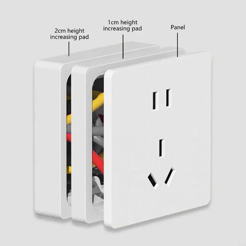 2025 Kotak Listrik Single Geng Single Extender Square Spacer Spacer Soket Tunggal Mudah Digunakan