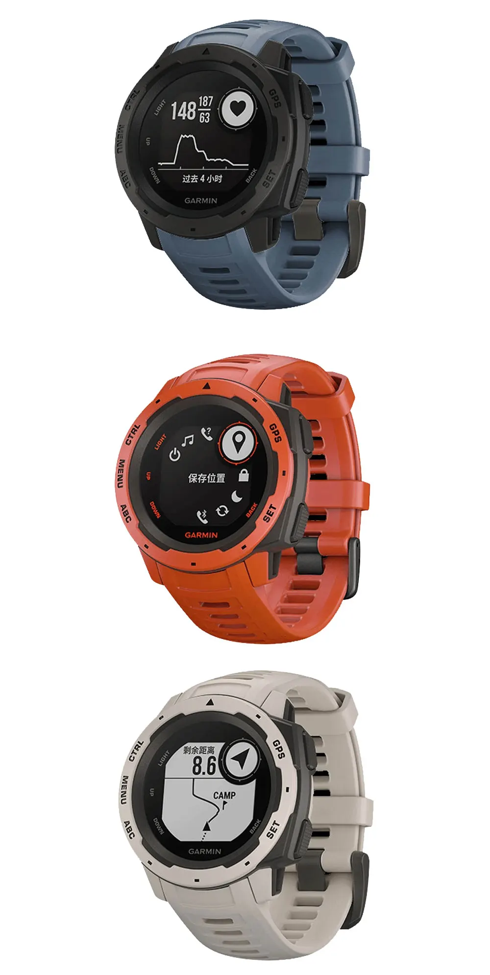 Smart Watch Armband für Garmin Instinct 2 Armband 22 mm Silikon Ersatzarmband für Instinct 1/Esports/Solar Band Armband – Detail 5