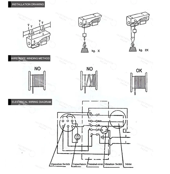 24v 15000lbs Motor 3 Ton Tow Truck 36v Electric Winch 500kg 3ton Electric 5 Ton Winch Hoist