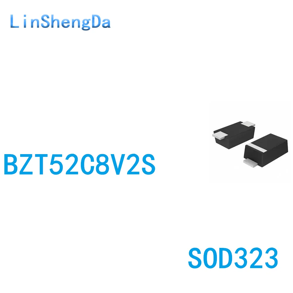 

SMD диод регулятора напряжения BZT52C8V2S 8,2 В SOD323 0805 WD (установка 3K)