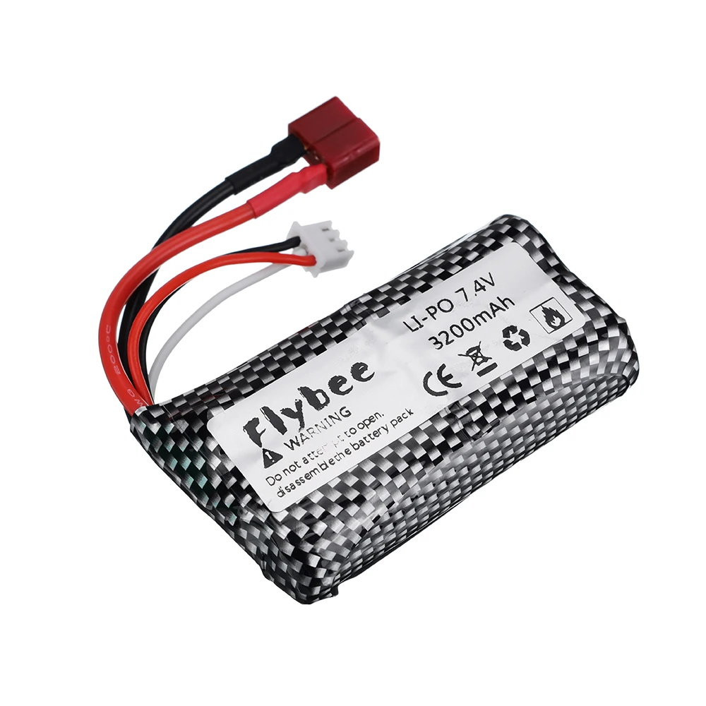 18650 7.4V 3200MAH lipo Battery 2s for Wltoys 12423 10428 12429 12401 12402 12402A RC Car Spare Parts charger 7.4V 20C batteries