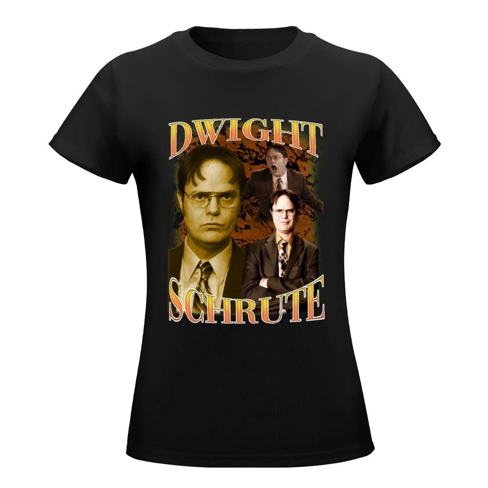 Dwight Schrute 90's Vintage T-Shirt blacks cute tops vintage funny t-shirt dress for Women long