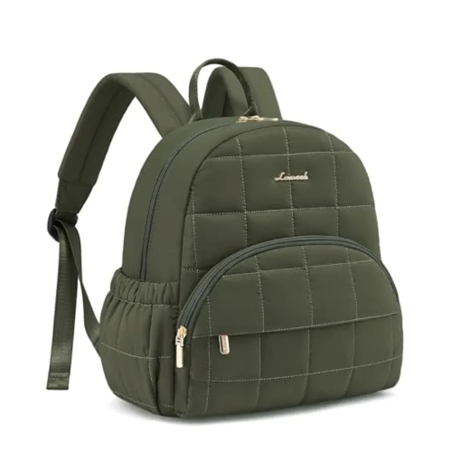 

Small Backpack Purse for Women Mini Puffer Backpack with Anti-theft Pocket Lightweight Quilted Casual Daypack for Daily Work an