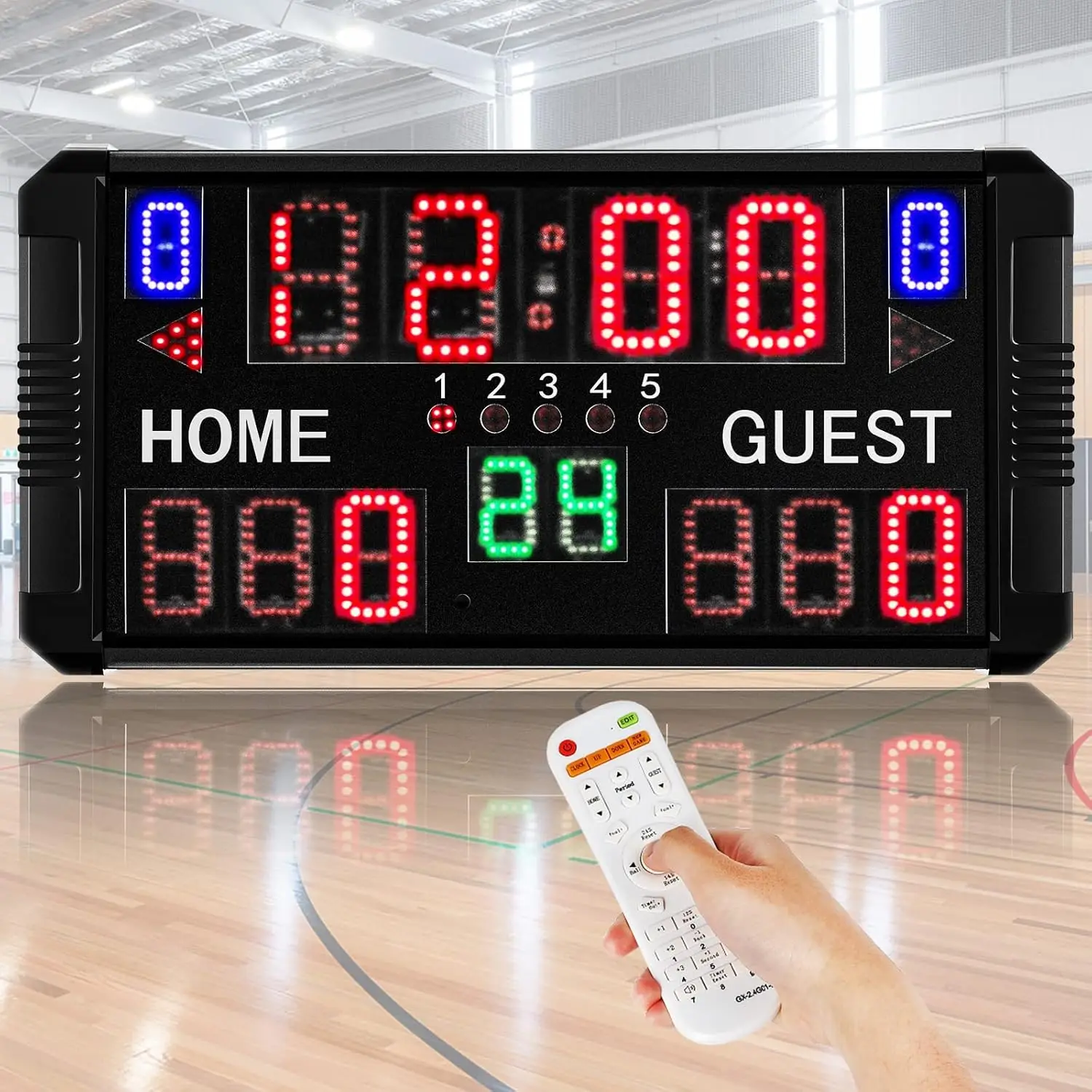 Basketball Scoreboard 14/24s Shot Portable Multisport