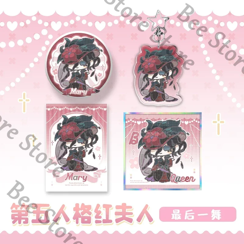 

Game Identity Ⅴ Bloody Queen Series Cosplay Cartoon Tinplate Badge Color Paper Desktop Decoration Collect Exquisite Ornaments