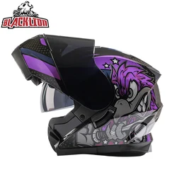 Мотоциклетный шлем с двойным козырьком, модульный откидной шлем Casco Casque ECE DOT, одобренный анфас Kask Moto Racing Helm Para Moto Capacete