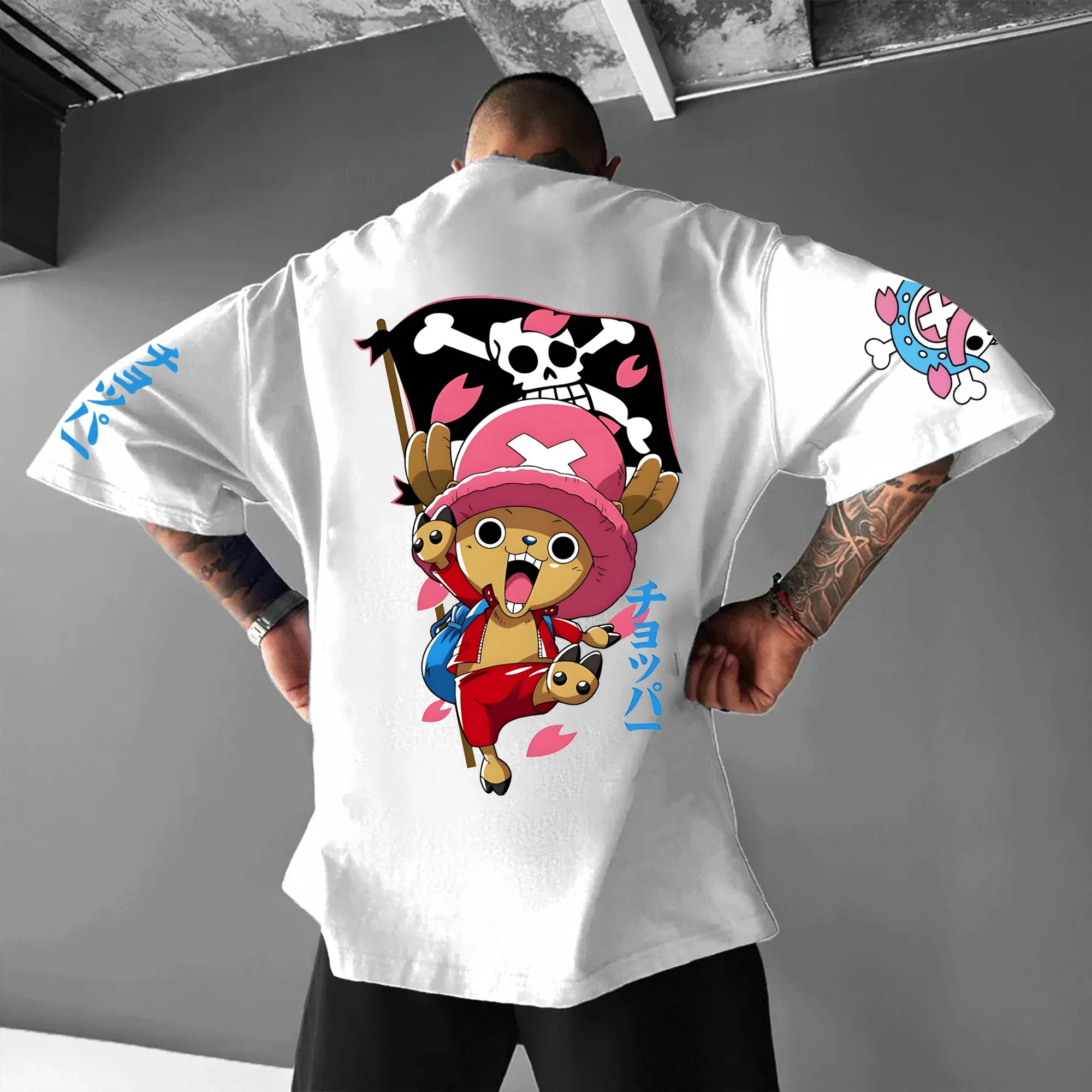 تيشيرتات قطنية مطبوعة من قطعة واحدة لوفي وزورو لعام 2025 بأكمام قصيرة على الطراز الأمريكي فضفاضة رياضية برقبة دائرية للرجال والنساء #4