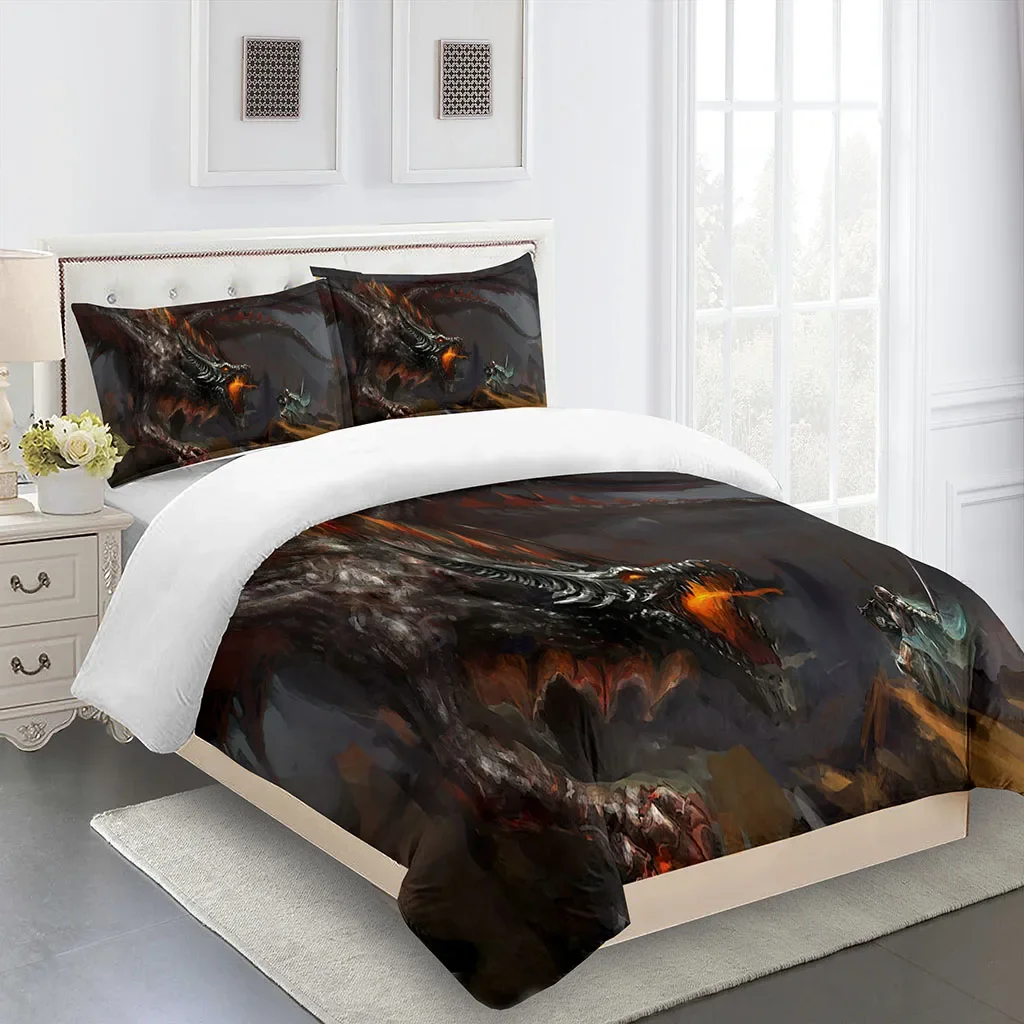 3D Custom Print Movie Red Dragon Kids King Queen Twin Set completo di biancheria da letto Set copripiumino singolo letto matrimoniale e 2 pezzi fodera per cuscino