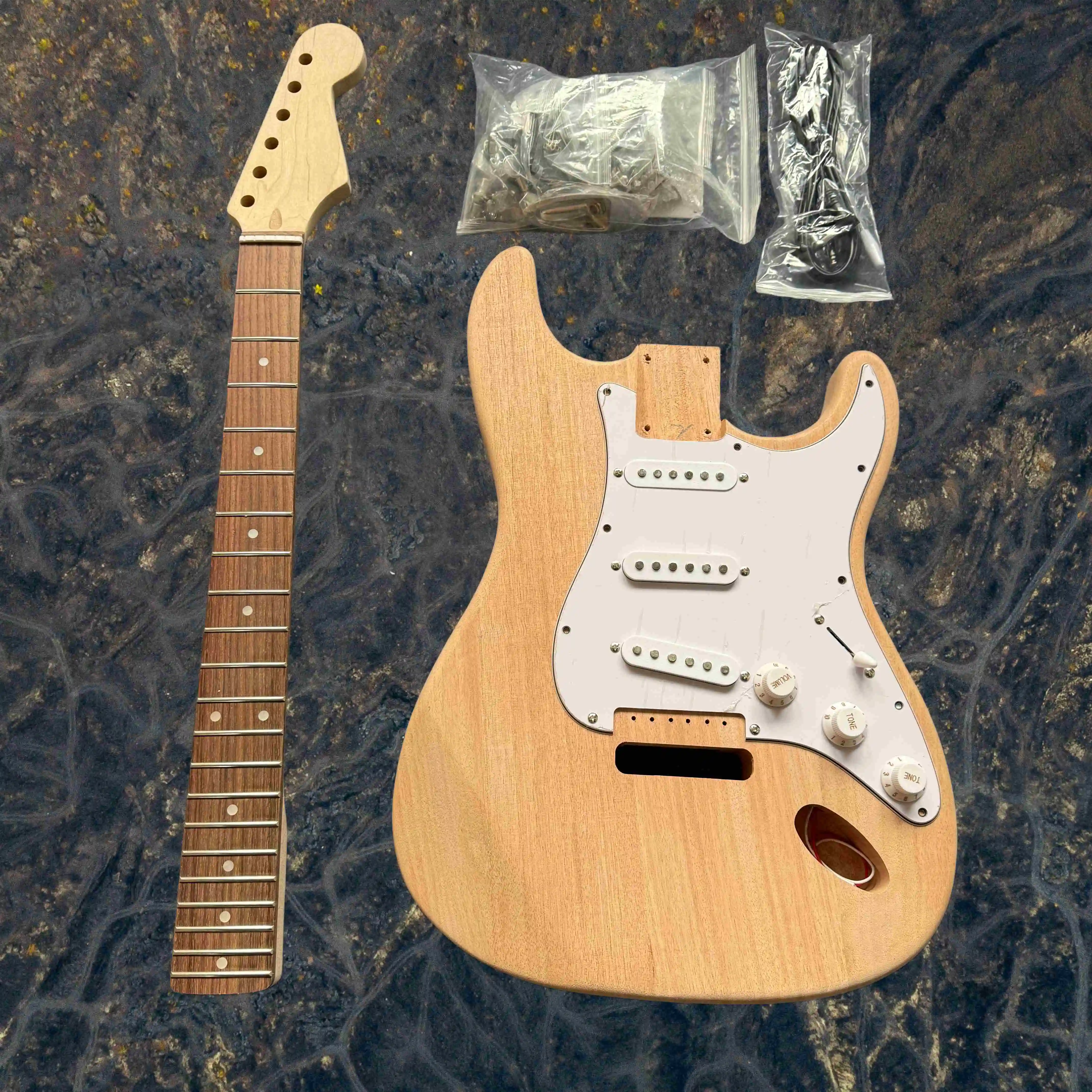 Specially Made Electric Guitar DIY with Accessories Assembly for Music and Art Enthusiasts
