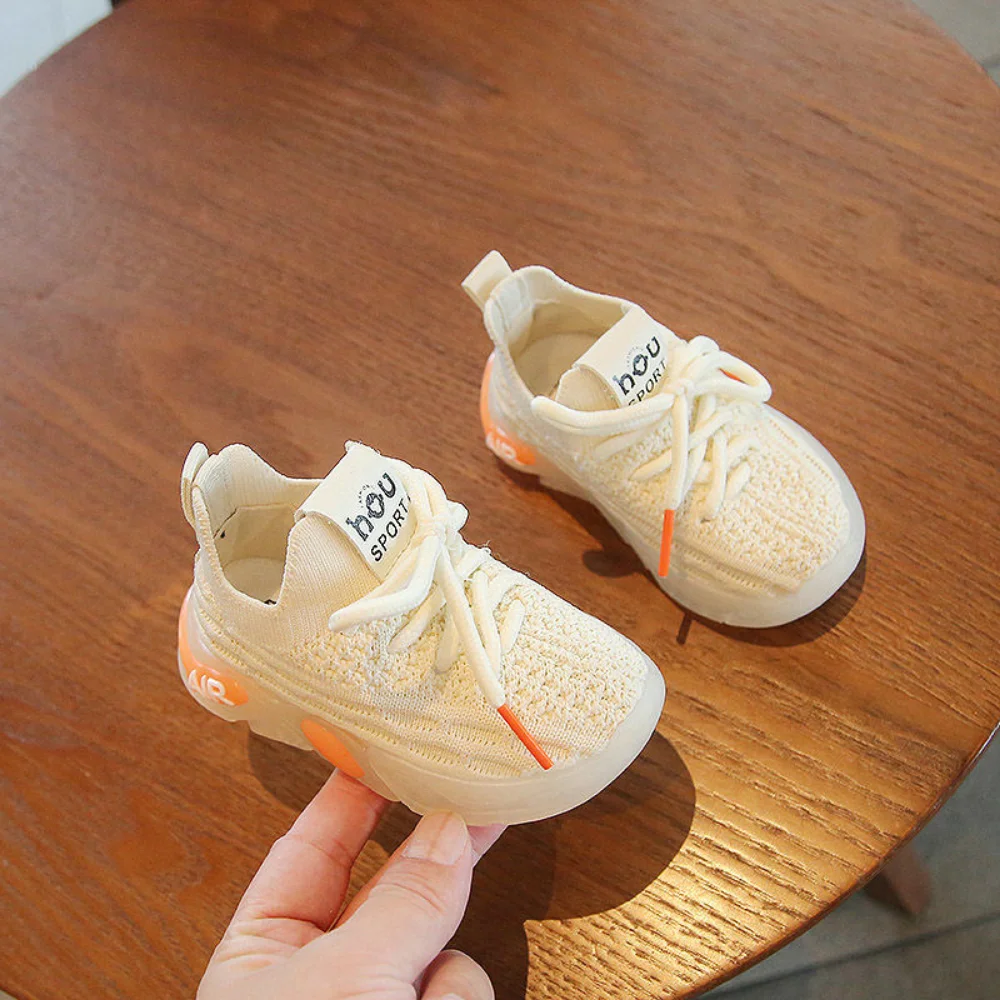 2023 Baby Shoes Newborn Girls Sneaker Boys First Walkers Kids Toddlers Soft Soles Non-slip Sneakers Baby Korean Style Shoes