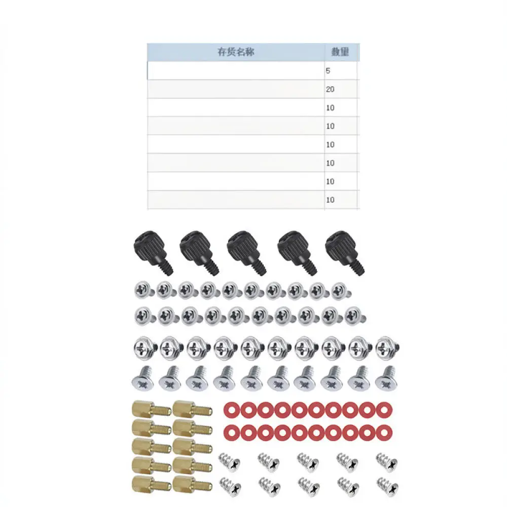 Replacement Pc Hardware Screw Assortment Carbon Steel Components For Desktop Case Motherboard Fan Graphic Card