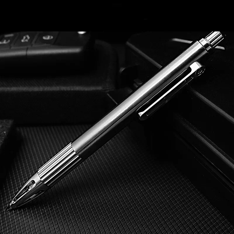 FEGVE Titanium Mechanical Pencil Ball Pen Signature Drawing Pen Office Stationery Gift