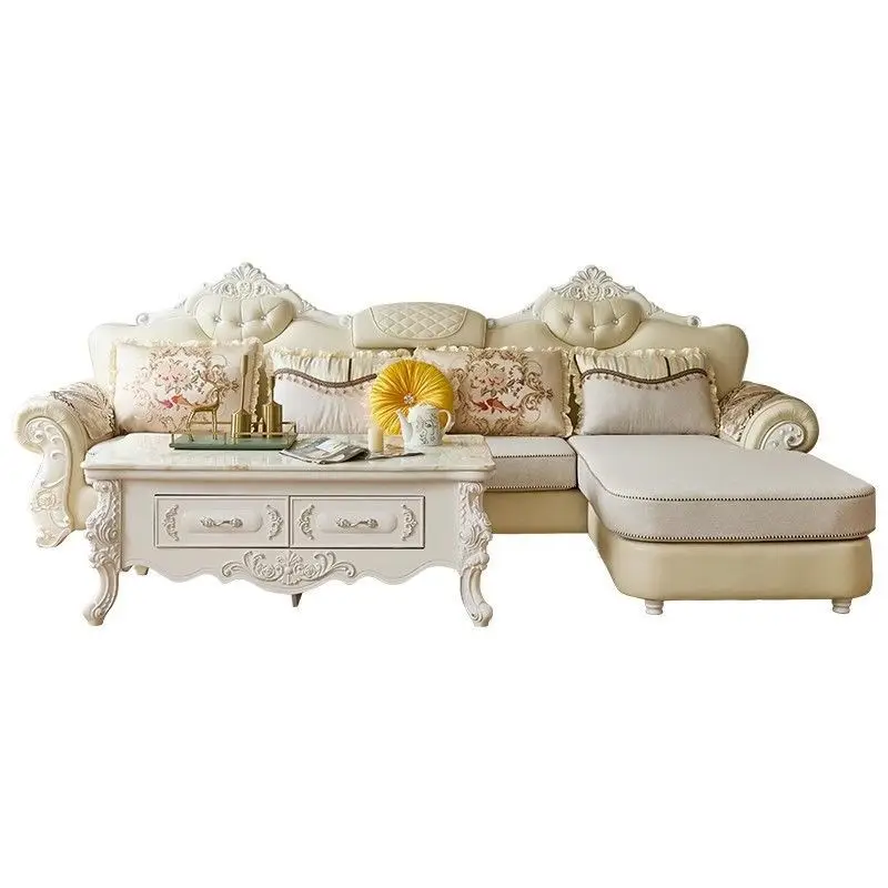fabric sofa corner combo living room fully furnished furniture detachable and washable