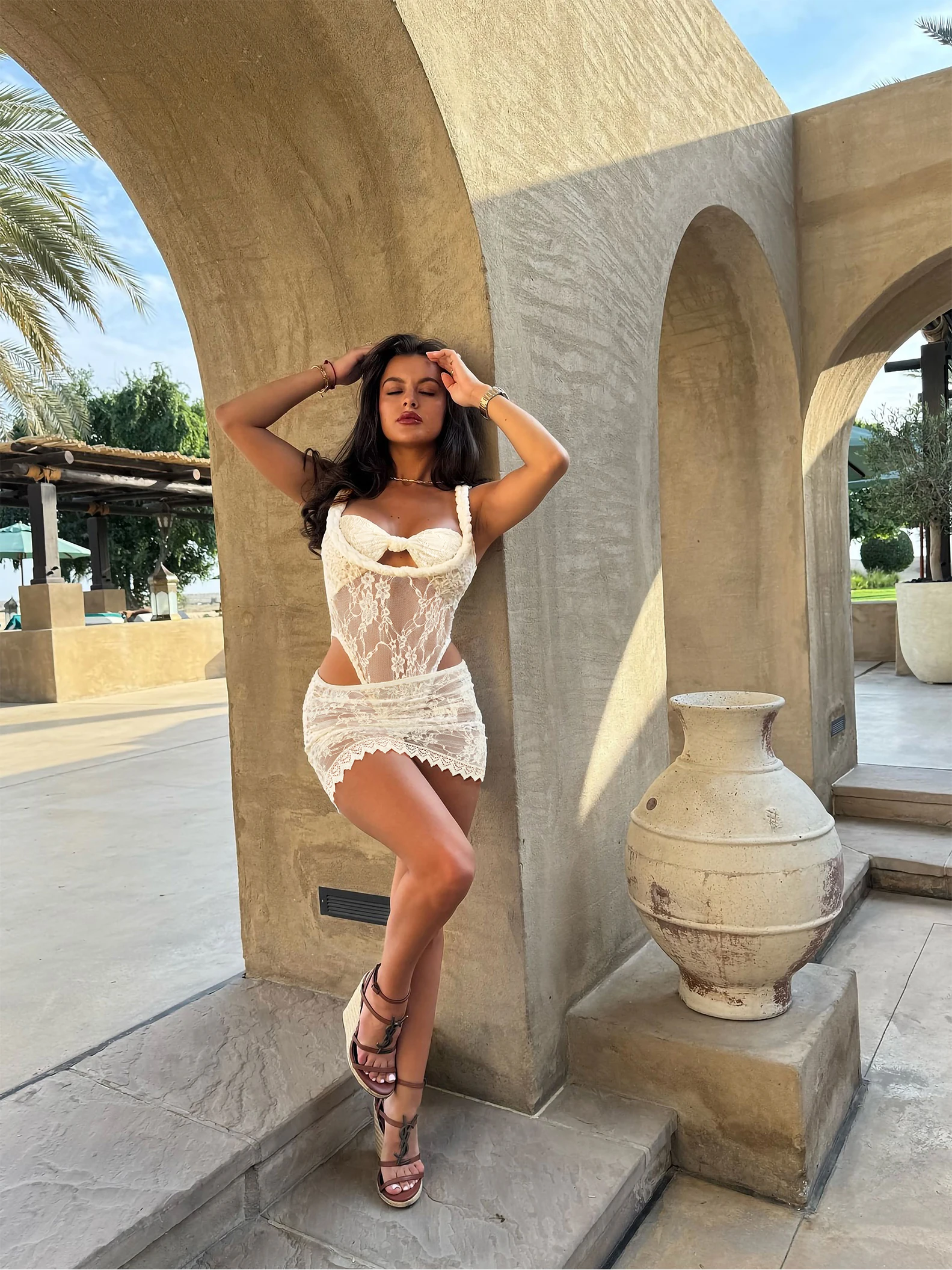 Buckle Off Shoulder Bikini With Skirt Women Swimsuit 2025 Trend Biquini Swimwear Lady Holiday Bath Suit Female Beachwear Outfits image 2