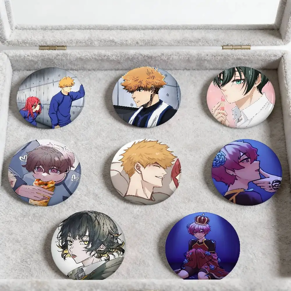 Hyoma Chigiri Rensuke Kunigami Badges Peripheral Lapel Pins Tinplate Round Brooch For Shoulder Bag Accessories Souvenir Gifts