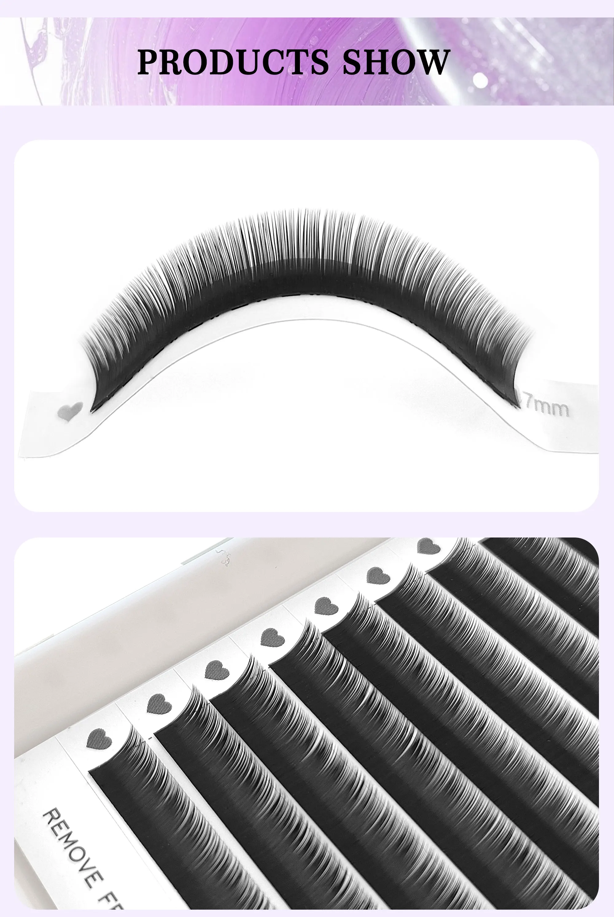 unten schwarz untere Wimpernverlängerung kurze synthetische Wimpern Nerz einzelne Wimper J/B/C curl super soft Augenkosmetik – Detail 5