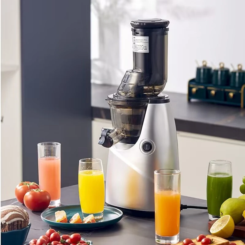 Easy to Clean with Brush 82mm Powerful Slow Cold Press Juicer with Large Feed Chute Electric Masticating Juicers for Vegetables