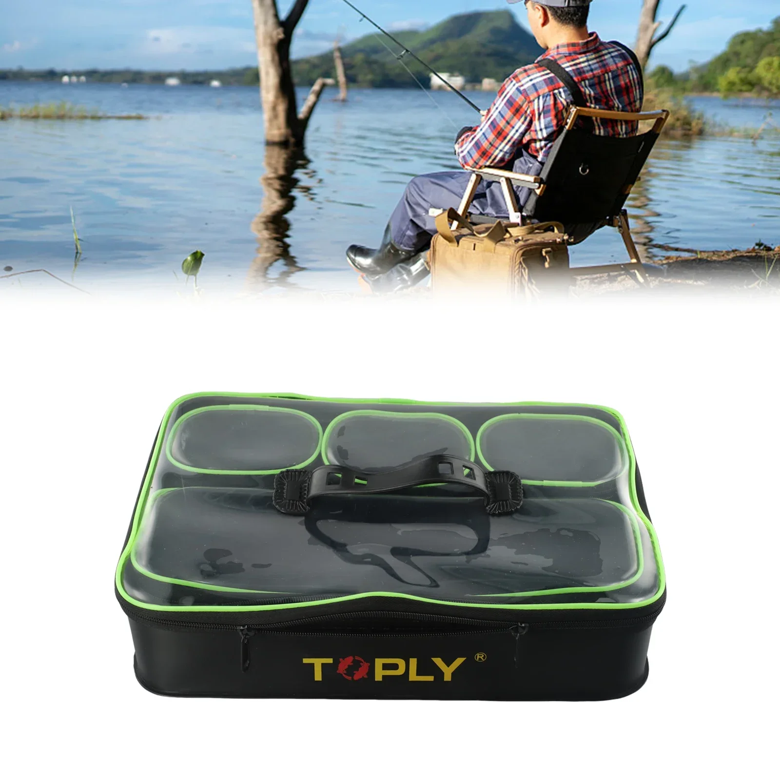

5 Sizes EVA Outdoor Camping Fishing Tackle Box High Capacity Waterproof Carp Fishing Live Fish Bucket