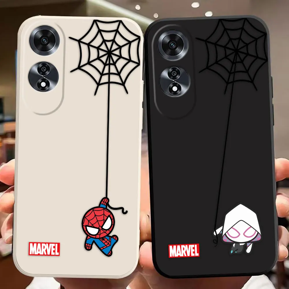 

Cartoon Spiderman Spider Web Phone Case For OPPO F11 F29 A9 A15 A16 A17 A38 A53 A54 A54 A57 A60 A74 A78 A91 A92 A93 A94 A98 Case
