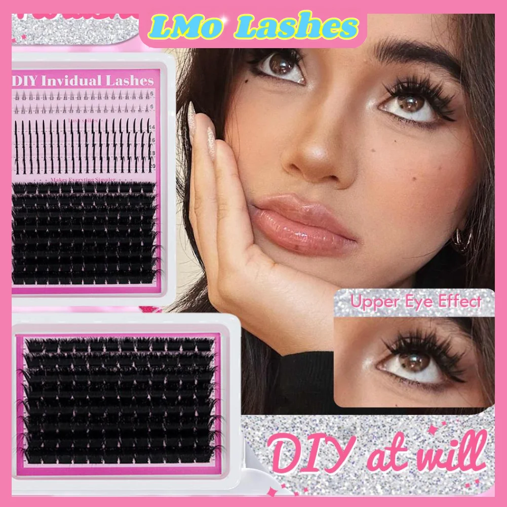 

Набор для наращивания ресниц своими руками, нижние ресницы + сегментированные кластеры ресниц 9-16 мм, мягкие толстые тонкие натуральные ресницы манга для повседневной вечеринки