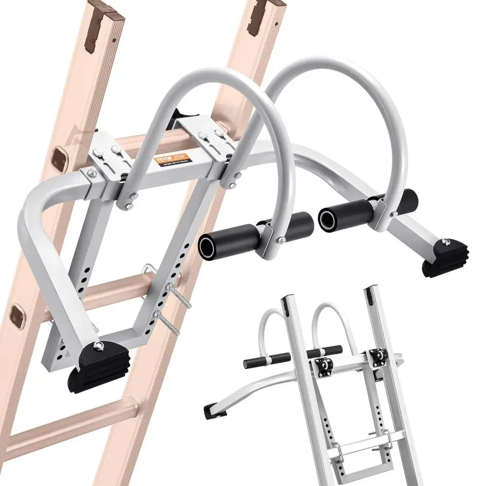 

2 in 1 Ladder Stabilizer Extension Bracket Wall Standoff Hook Roof Ridge Mount