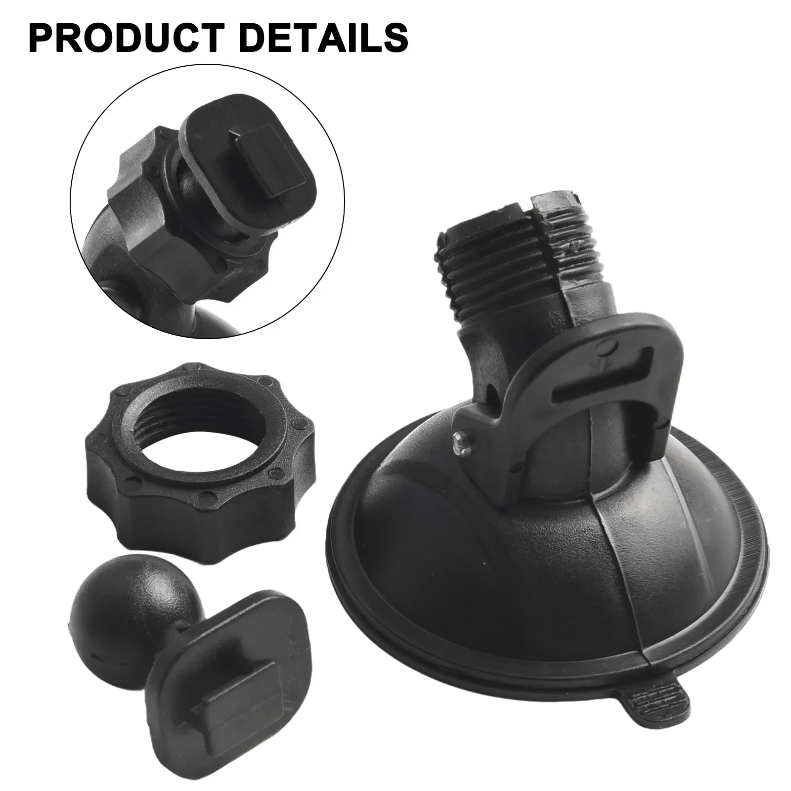 Quality New Practical Camera Holder Accessories Bracket Easy Installation Wear-resistance 360 Rotating ABS Black