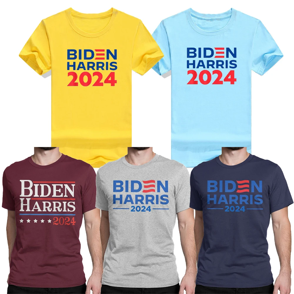 Harris 2024 T Shirt Biden Support President Kamala Campaign for Men Women Funny Campaign Patriotic Printing Tees Graphic Clothes