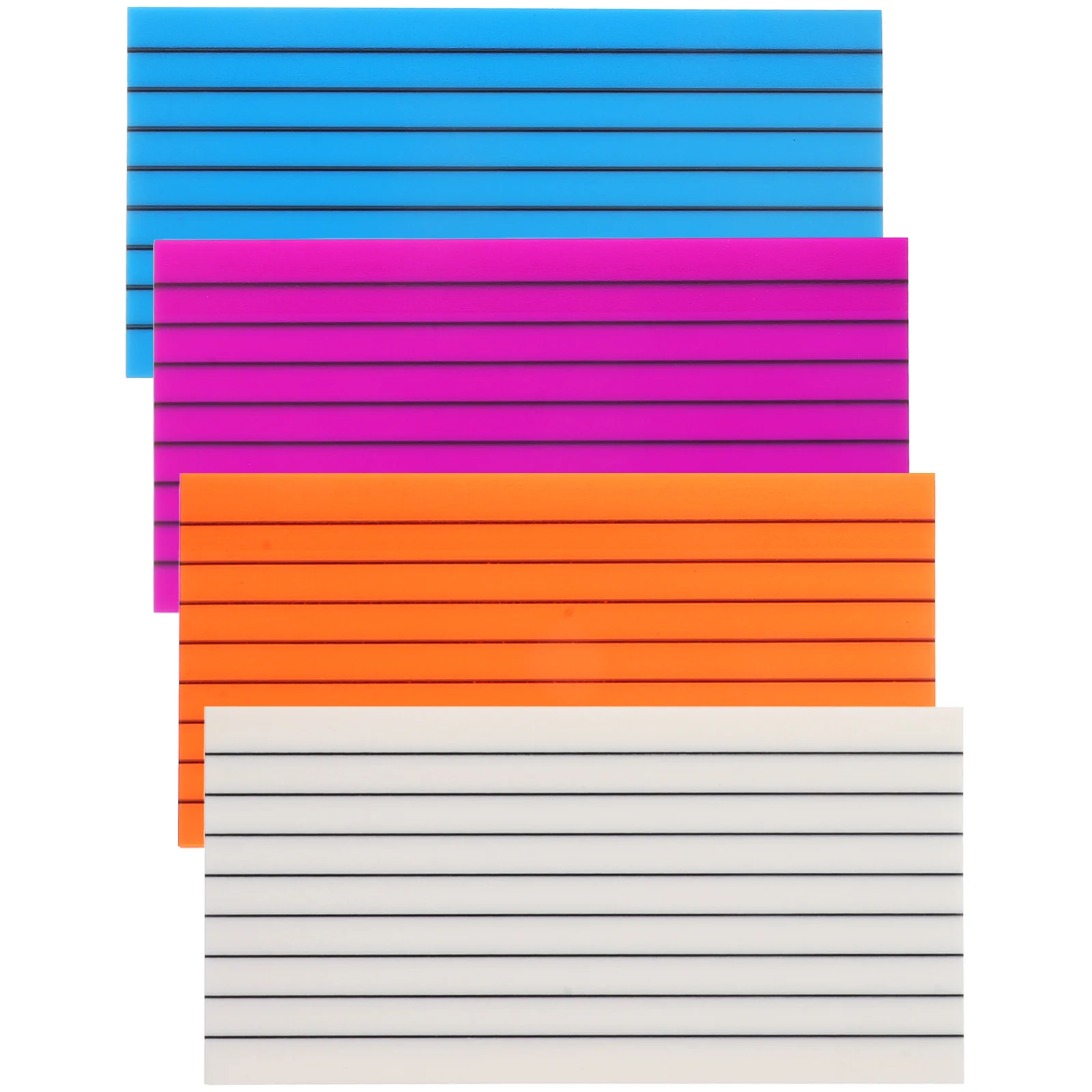 

4Pcs Translucent Memo Stickers Reusable Waterproof Portable Pocket Notepad to Do List Schedule Reminder