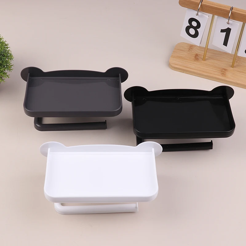 1/5PCSTissue Box Under Cabinet Paper Towel Holder Multi-functional Iron Load-bearing Paper Towel Rack Toilet Paper Storage Box