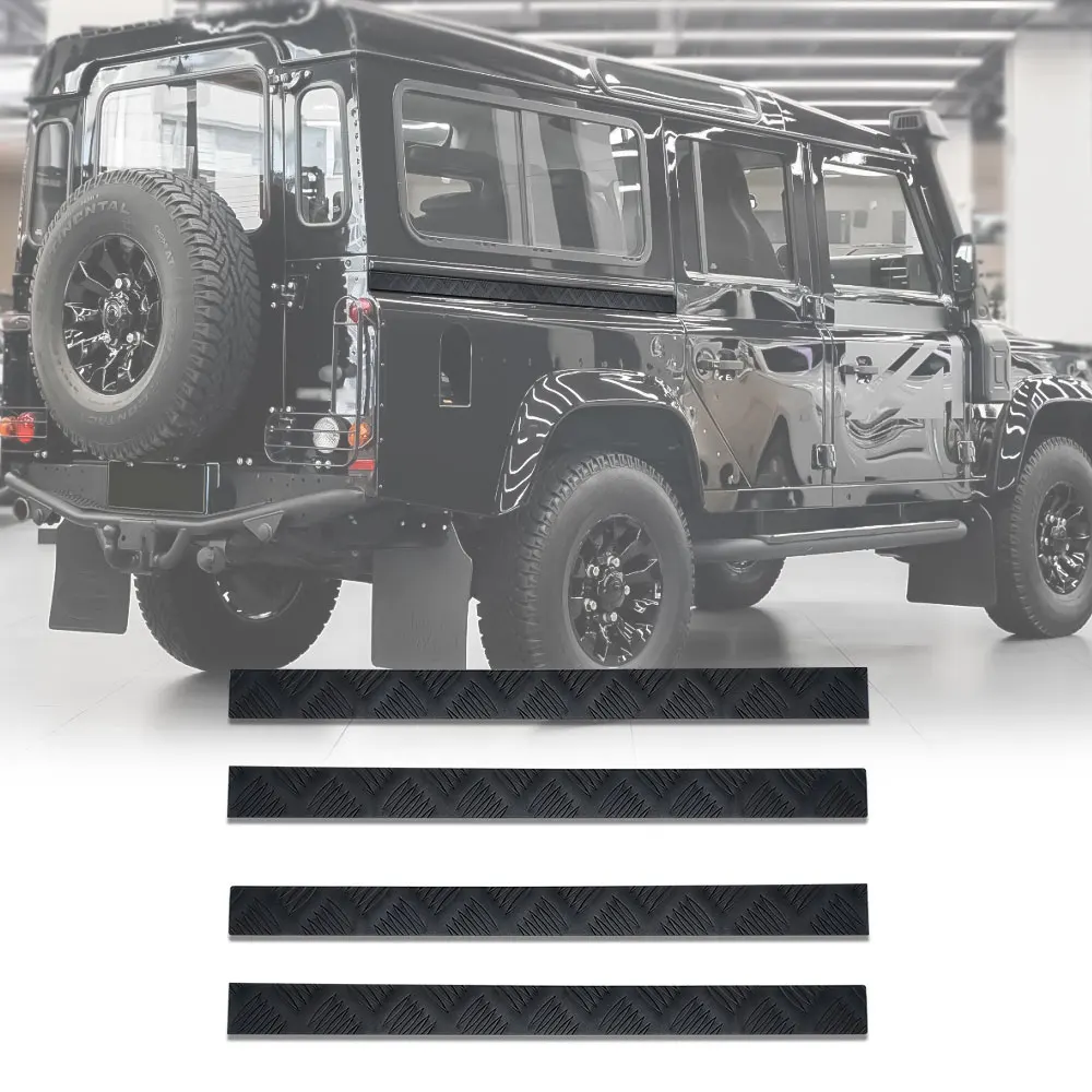 For Land Rover Defender 110 130 2004-2018 Car Rear Door Body Side Trim Strip Sticker Anti-scratch Protector Cover Auto Accessory