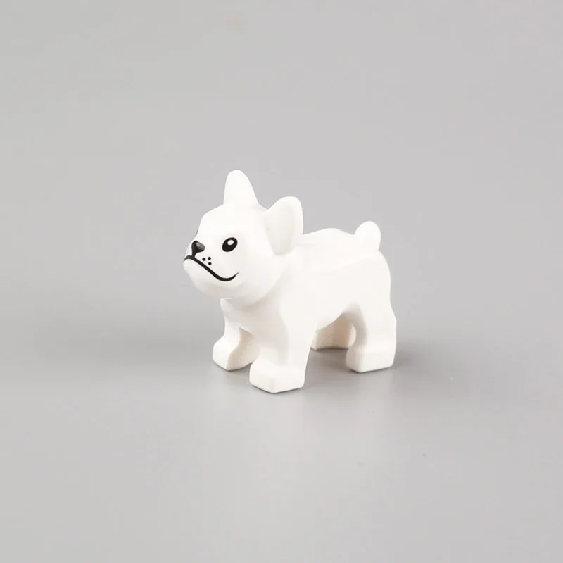 

Moc Animal French Bulldog Dog Building Blocks Mini Action Figure Toys