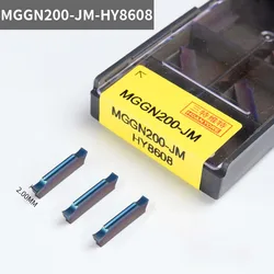 MGGN200 MGGN250 MGGN300 MGGN400 JM HY8608 Turning Tool Grooving Inserts Blade Lathe Carbide Cutting Tool CNC inserts HOANYORE