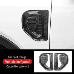 For Ford Ranger T9 2023 Wildtrak XLT XLS XL Sport Side Vent Cover Trim Guard Fender Side Air Outlet Strip Trim Car Accessories