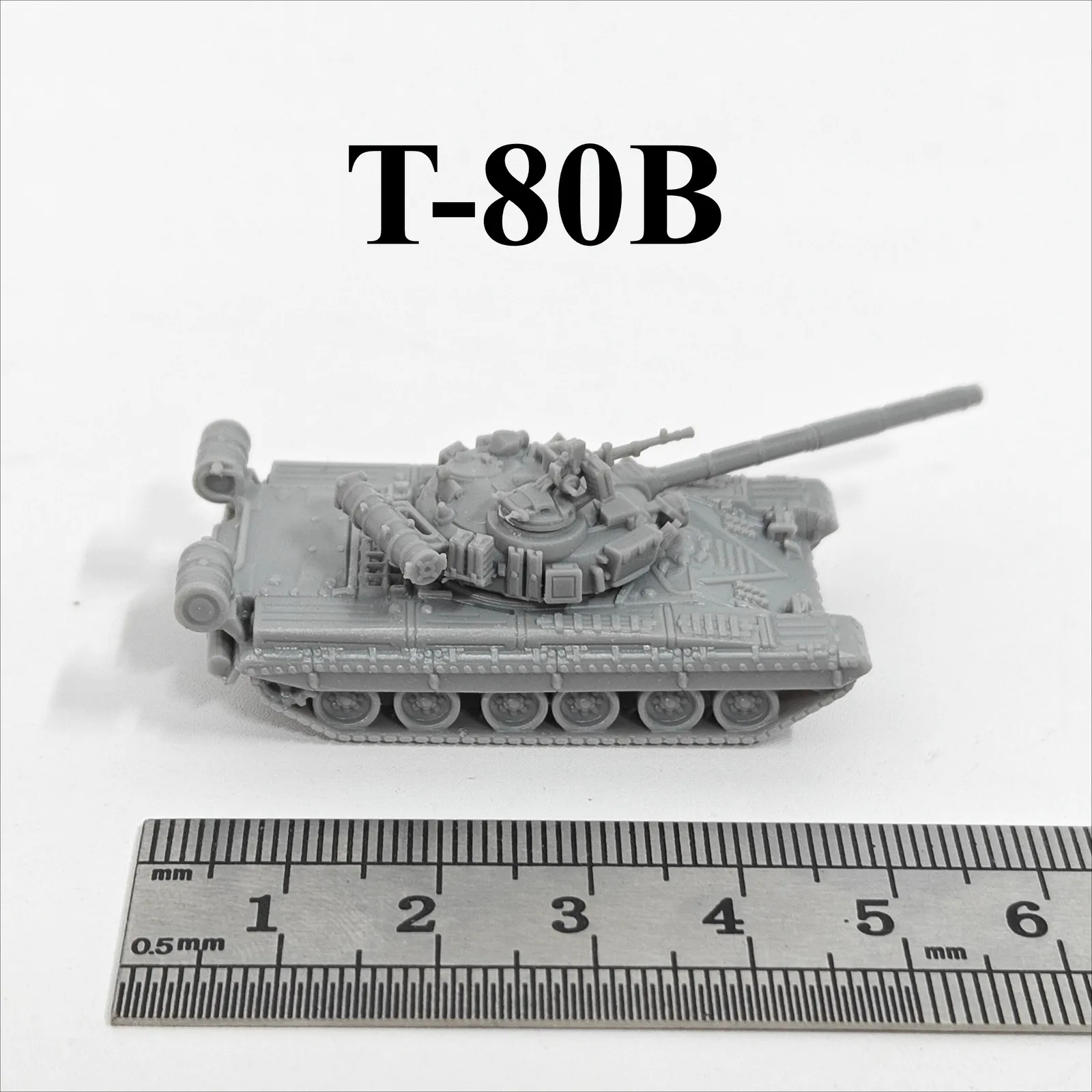 

Soviet T-80B Main Battle Tank,3D Printed,1/144 Scale Mini Tank Model,Resin,Paintable